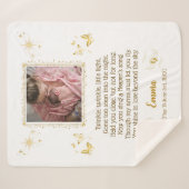 Personalisiert Baby Memorial Sherpa Blanket Sherpadecke (Vorderseite (Horizontal))