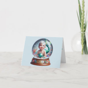 Personalisiert Baby Mermaid Willkommen Karte