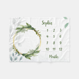 Personalisiert Baby Milestone Fleecedecke