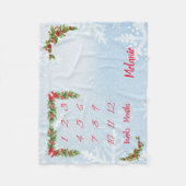 Personalisiert Baby Milestone Fleecedecke (Vorderseite)