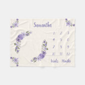 Personalisiert Baby Milestone Fleecedecke (Vorderseite (Horizontal))