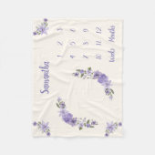 Personalisiert Baby Milestone Fleecedecke (Vorderseite)