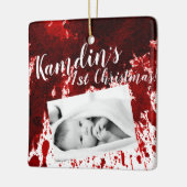 Personalisiert Baby Ornament Blut Spritzer Vampire (Links)