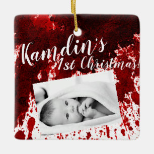 Personalisiert Baby Ornament Blut Spritzer Vampire