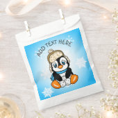 Personalisiert Baby Pinguin Favoriten Geschenktütchen (Ausgeschnitten)