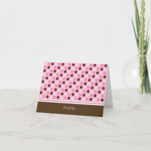Personalisiert Baby Polka Dot Dankeschön Karte (pi