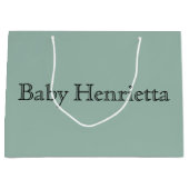 Personalisiert Baby Shower Gastgeschenk Boy Girl Große Geschenktüte (Vorderseite)