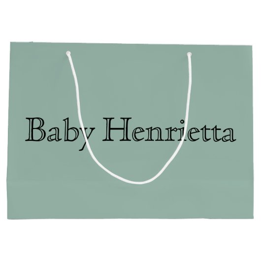 Personalisiert Baby Shower Gastgeschenk Boy Girl Große Geschenktüte (Rückseite)