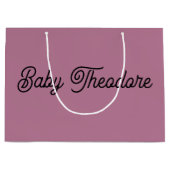 Personalisiert Baby Shower Gastgeschenk Boy Girl Große Geschenktüte (Vorderseite)