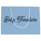 Personalisiert Baby Shower Gastgeschenk Boy Girl Große Geschenktüte (Rückseite)