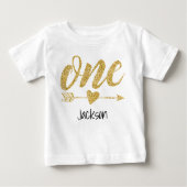 Personalisiert Baby T-shirt (Vorderseite)