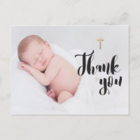 Personalisiert Baby Taufe Danke Foto