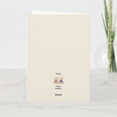 Personalisiert Baby Twins Herzlichen Glückwunsch,  Karte (Rückseite)