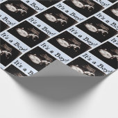 Personalisiert Baby Ultrasound Baby Dusche Geschenkpapier (Ecke)