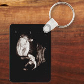 Personalisiert Baby Ultrasound Schlüsselanhänger (Rückseite)