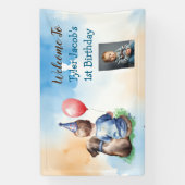 Personalisiert Baby's 1. Geburtstag Willkommen Banner (Vertikal)