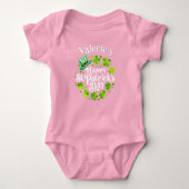 Personalisiert Baby's 1. St. Patrick's Day Bodysui Baby Strampler (Vorderseite)