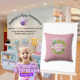 Personalisiert Baby's 1. St. Patrick's Day Kissen