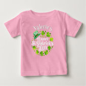 Personalisiert Baby's 1. St. Patrick's Day T - Shi Baby T-shirt (Vorderseite)
