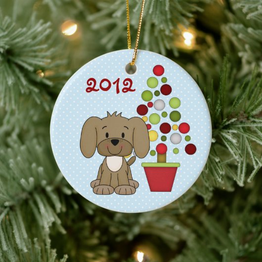 Personalisiert Baby's 1. Weihnachtsgebäck Keramik Ornament (Baum)
