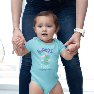 PERSONALISIERT BABYS ERSTER OSTER BABY STRAMPLER