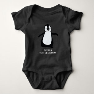 Personalisiert Baby's erstes Weihnachten   Niedlic Baby Strampler