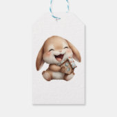 Personalisiert Baby's First Christmas Bunny Geschenkanhänger (Rückseite)