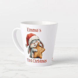 Personalisiert Baby's First Christmas Bunny Milchtasse