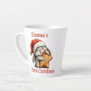 Personalisiert Baby's First Christmas Bunny Milchtasse
