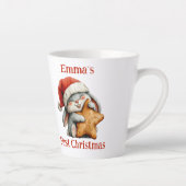 Personalisiert Baby's First Christmas Bunny Milchtasse (Rechts)