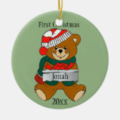 Personalisiert Baby's First Christmas Ornament (Vorne)