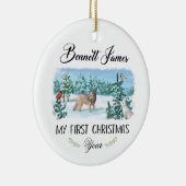 Personalisiert Baby's First Christmas Ornament (Rechts)