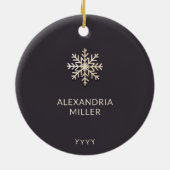 Personalisiert Baby's First Christmas Ornament (Hinten)