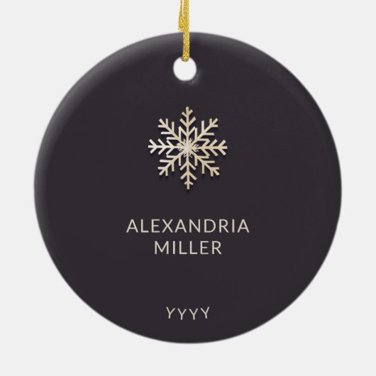Personalisiert Baby's First Christmas Ornament (Hinten)