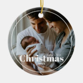 Personalisiert Baby's First Christmas Ornament (Vorne)
