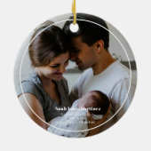 Personalisiert Baby's First Christmas Ornament (Hinten)