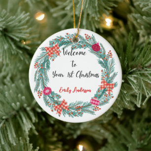 Personalisiert Baby's First Christmas Ornament