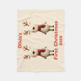 Personalisiert Baby's First Christmas Ornament Fleecedecke