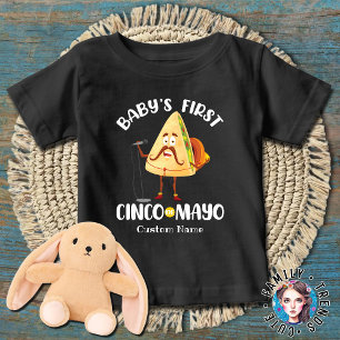 Personalisiert Baby's First Cinco de Mayo Baby T-shirt