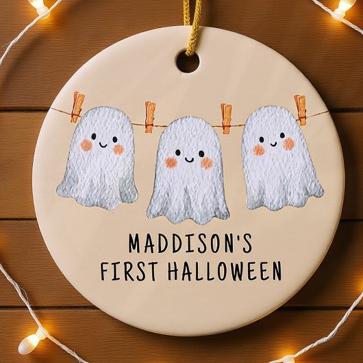 Personalisiert Baby's First Halloween Niedliche Ge Keramik Ornament