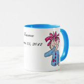 Personalisiert Baby's First Rag Doll Cartoon Tasse (VorderseiteRechts)