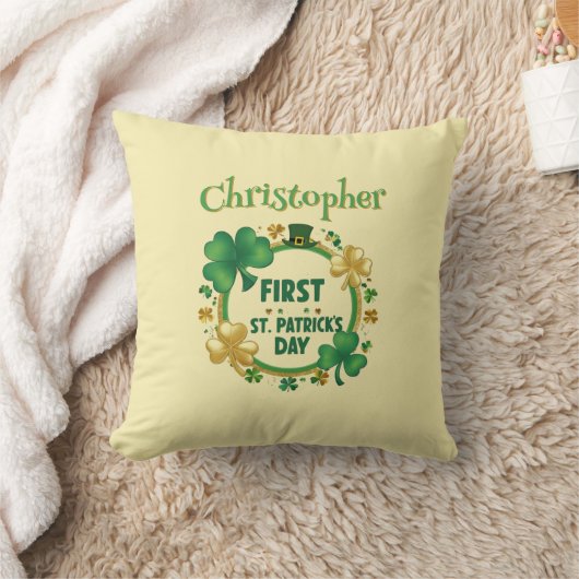Personalisiert Baby's St. Patrick's Day Kissen (Decke)