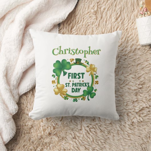 Personalisiert Baby's St. Patrick's Day Kissen (Decke)