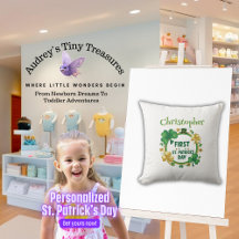 Personalisiert Baby's St. Patrick's Day Kissen