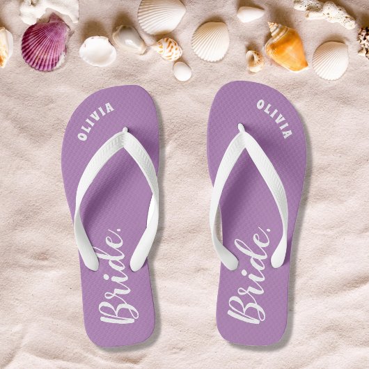 Personalisiert Bachelorette Bride Badesandalen