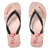Personalisiert Bachelorette Bride Badesandalen (Fußbett)