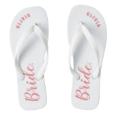 Personalisiert Bachelorette Bride Badesandalen (Fußbett)