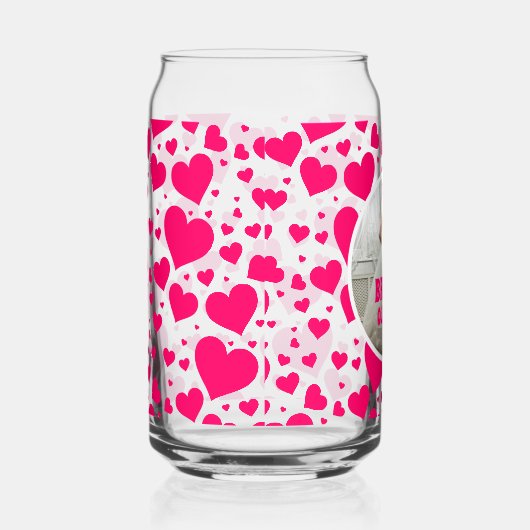 Personalisiert Bachelorette Bride Foto Name Dosenglas (Rechts)