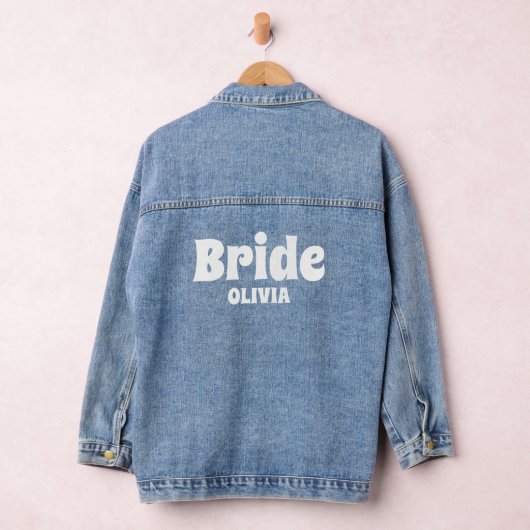 Personalisiert Bachelorette Bride Jeansjacke (Hangar)