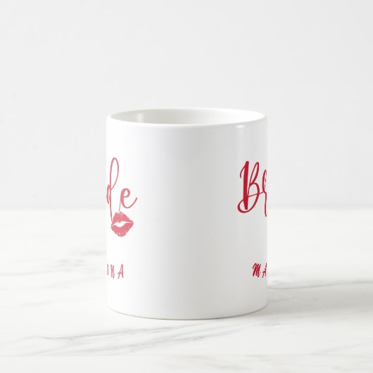 Personalisiert Bachelorette Bride Kaffeetasse (Mittel)